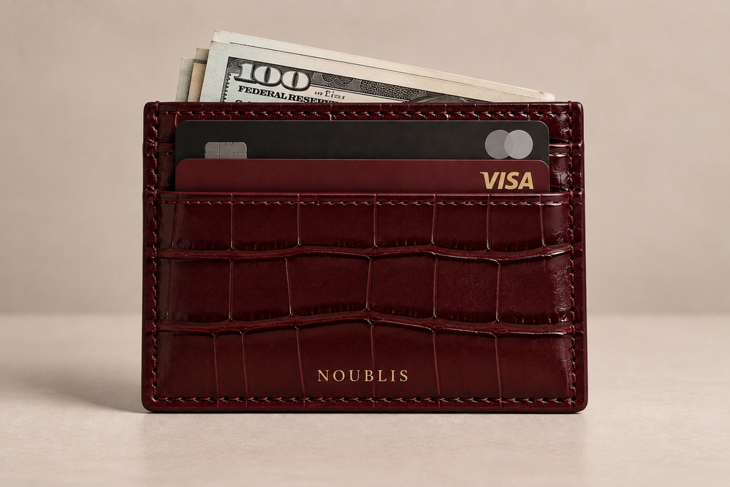Noublis midnight red card Holder