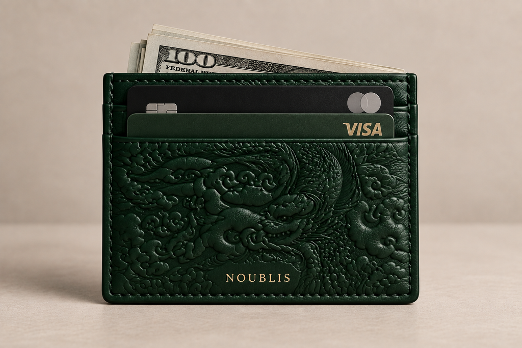 noublis forest green card holders